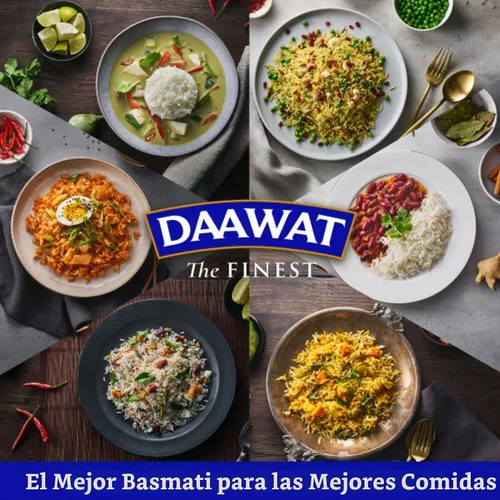 Vista 9 de Arroz blanco tradicional basmati Daawat - Bolsa de 10 libras Auténtico arroz basmati de grano extra largo