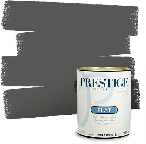 Vista 200 de PRESTIGE Paints - Pintura interior e imprimación en uno, 1 galón, cáscara de huevo, pimienta envejecida
