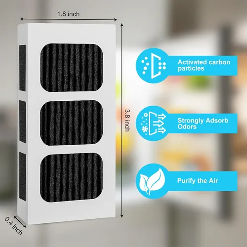 Vista 3 de Paultra2 Filtro de aire para refrigerador, repuesto del filtro de aire para refrigerador compatible con Frigidaire Pureair Ultra 2, Pure Air Ultra