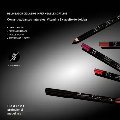 Vista 7 de Delineador de labios Radiant Professional impermeable de larga duración, 03 03 NATURAL