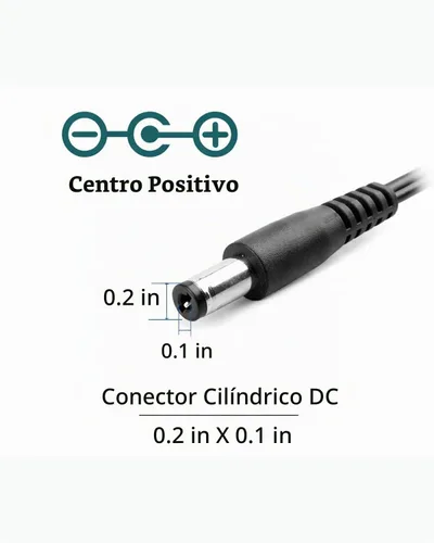 Vista 5 de Adaptador de corriente de repuesto 5V 1A Cable DC 0.2x0.1 in para Router