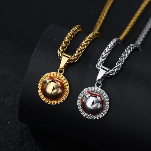 Vista 7 de Collar con colgante deportivo para hombres, mujeres, adolescentes, fútbol, baloncesto, béisbol, fútbol, deportes, regalos para fanáticos del