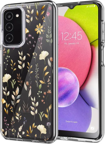 Vista 26 de Unov Funda diseñada para Galaxy A06 4G, funda transparente con [patrón antideslizante en relieve], protección delgada a prueba de golpes
