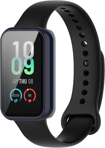 Vista 3 de Funda para reloj compatible con Amazfit Band 7, protector de pantalla de policarbonato duro, antiarañazos, a prueba de golpes, bisel protector