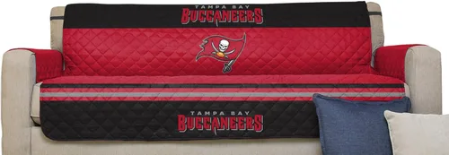 Vista 12 de Pegasus Sports NFL NFL - Protector reversible para sofá de la NFL, con correas elásticas, 75 x 110 pulgadas