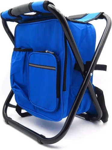 Vista 12 de Taburete plegable aislado bolsa de refrigeración mochila silla playa pesca camping senderismo [Número de artículo: ET-Seat001]