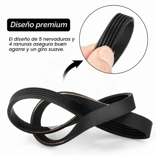 Vista 5 de Nueva Correa de Transmisión WH01X24180 para Lavadora Compatible con Lavadora GE, Reemplazo de Correa AP6024314, 4455970, PS11736832, 290d1101p002