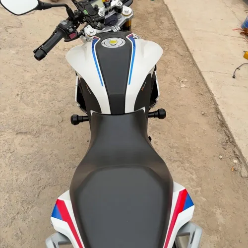 Vista 5 de Marco de protección contra caídas para motocicleta, protector de carenado, protector de almohadilla antichoque compatible con BMW G310R, G310GS Negro
