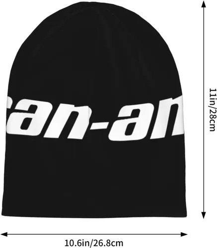Vista 6 de CERXSOI Can-Am - Gorro de punto para hombre y mujer, color negro, Negro