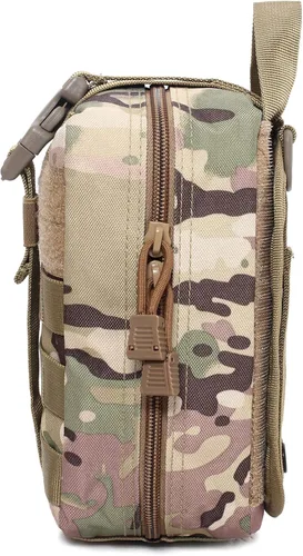 Vista 3 de Bolsa Molle, Bolsa táctica de nailon 600D resistente, Bolsa de primeros auxilios EMT extraíble (solo bolsa)