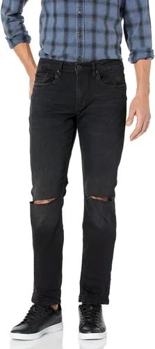 Vista 26 de Buffalo David Bitton - Vaqueros ajustados de Ash para hombre Auténtico lavado.