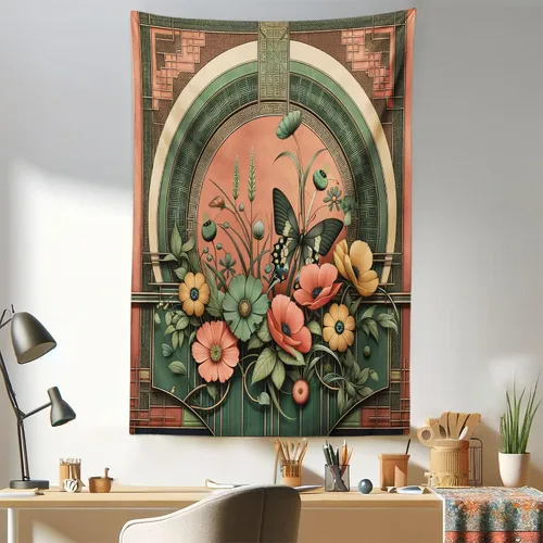 Vista 182 de Ambesonne Tapiz de arte afro, hombre negro fuerte con una corona de trazos impresión de pintura moderna, decoración de tela para colgar en la pared