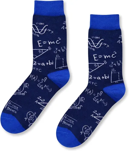 Vista 3 de HAPPYPOP Funny Math Socks for Men - Math Gifts for Teachers & Lovers