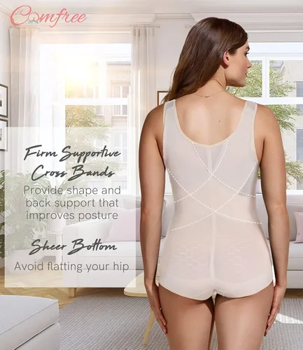 Vista 4 de COMFREE Body para mujer con control de barriga y adelgazamiento
