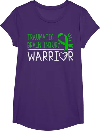 Vista 15 de Camiseta de lesión intracraneal - Camiseta de conciencia TBI, Negro, S