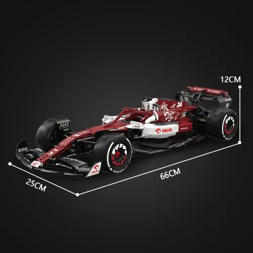 Vista 8 de CaDA C64005w Alfa Romeo F1 Race Car C42 Juego de bloques de construcción, 1868 piezas 1: 8 bloques de construcción creativos MOC, excelente