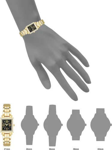 Vista 4 de Anne Klein Reloj de pulsera con detalles de cristal prémium para mujer