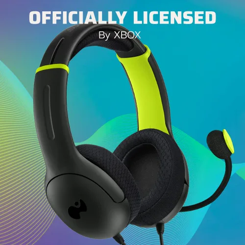 Vista 5 de PDP Gaming AIRLITE Xbox Headset with Microphone, Series XSXbox OneWindows PC, Lightweight Wired Power Stereo Headphones, Noise-Cancelling Mic