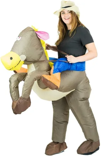 Vista 4 de Bodysocks Disfraz de vaquero inflable