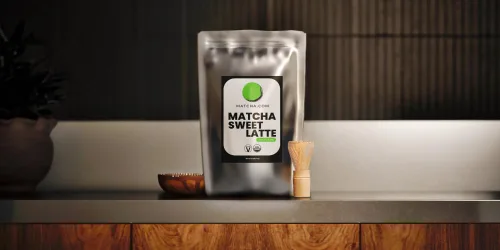 Vista 8 de Matcha Kari Mezcla de latte orgánico endulzado matcha – estilo café – 2.2 libras Organic sweetened matcha green tea latte powder, cafe-style, just
