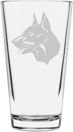 Vista 167 de Podenco Canario - Vaso de pinta de 16 onzas con temática de perro personalizado