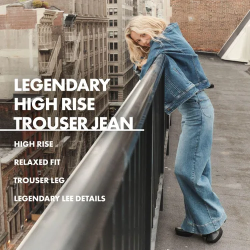 Vista 6 de Lee Womens Legendary High Rise Trouser Jean