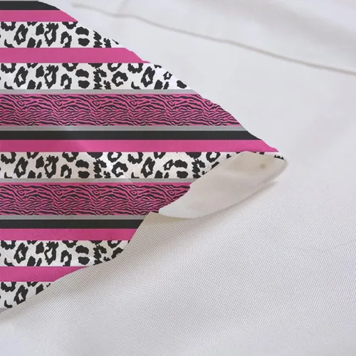 Vista 4 de Cortinas de cenefa con estampado de leopardo para sala de estar, dormitorio, estampado a rayas de guepardo safari, cenefas de cortina de animales