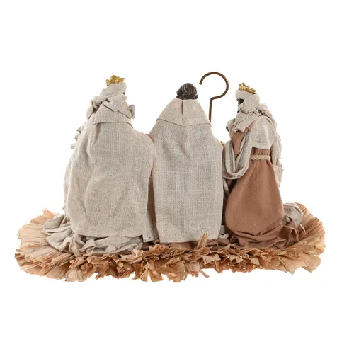Vista 5 de Belén de Navidad Home ESPRIT Marrón Beige Resina Aluminio 40 X 24 X 23,5 CM