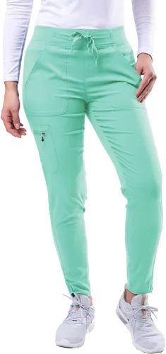 Vista 28 de Adar Pro Scrubs para mujeres - Pantalones de uniforme médico tipo jogger de yoga supremos Manzana