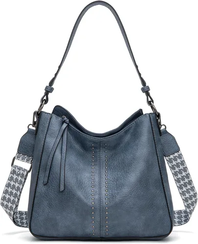 Vista 26 de Montana West - Bolsas hobo medianas para mujer, con asa superior, bandolera, bolso cruzado, bolsa de mano tipo cubo