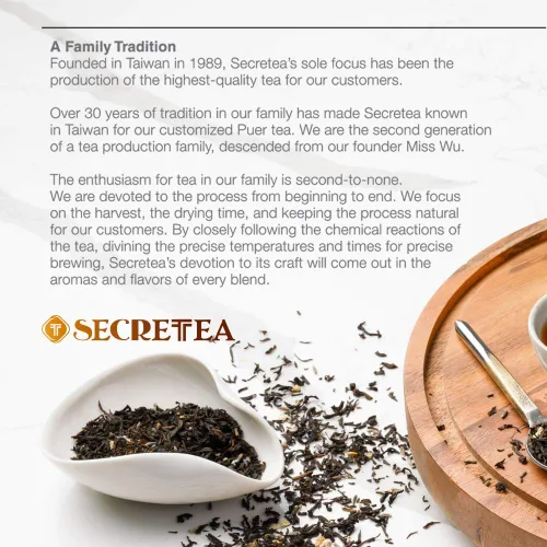 Vista 7 de Té suelto Pu-erh de cacao orgánico I POWERFUL Detox Immune I Heart & Digestion Support, paquete a granel de 12 oz Por T SECRETEA, Treasure Box