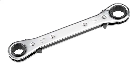 Vista 6 de uxcell Llave de trinquete reversible, extremo de caja doble de 1/2 pulgada x 9/16 pulgadas, Cr-V