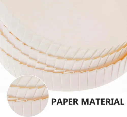 Vista 9 de Angoily Cubierta desechable para vasos de papel, 100 tapas blancas de 3.54 pulgadas, cubierta de copa de vino, protector de bebidas de café