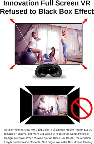 Vista 7 de 5 ~ 7 pulgadas VRG Pro 3D VR Gafas de realidad virtual pantalla completa Visual Gran Angular VR Gafas Caja para 5 a 7 pulgadas Smartphone Gafas
