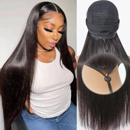 Vista 14 de Wear and Go - Peluca de encaje frontal 360 HD, cabello humano de 28 pulgadas, con encaje precortado, correa oculta, cordón invisible, sin pegamento