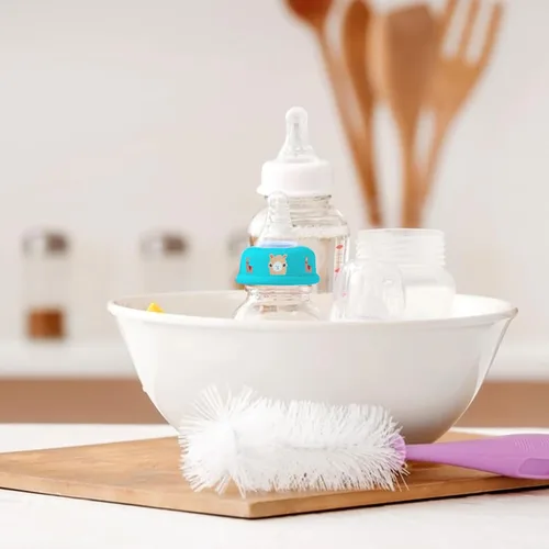 Vista 5 de Refresh-a-Baby - Adaptador de pezón reutilizable para biberón, convierte instantáneamente cualquier biberón en un sorbo con pezones de silicona
