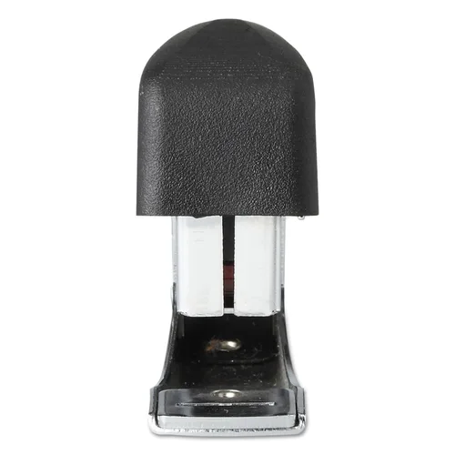 Vista 2 de Bostitch Office Deluxe 42100 - Engrapadora manual de 20 hojas con agujero de anclaje, cromo/negro
