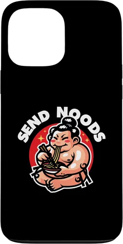 Vista 23 de iPhone 16 Funny Send Noods Sumotori Eating Noodle Japan Sumo Case
