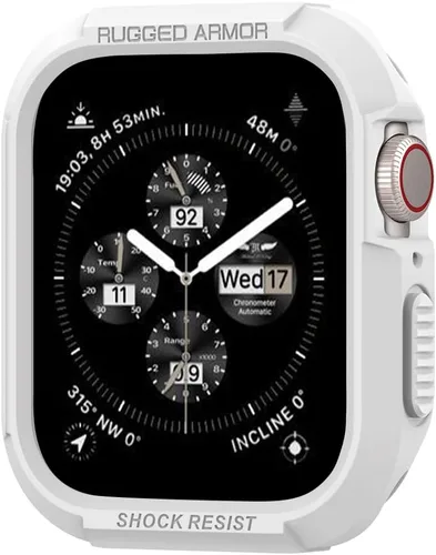 Vista 11 de Spigen Funda resistente para Apple Watch de 1.772 in/1.732 in Para Apple Watch Series SE3/9/8/SE2/7/6/SE/5/4 Cubierta protectora duradera TPU Negro