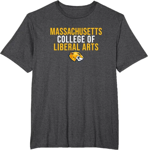 Vista 19 de Mass Liberal Arts MCLA Trailblazers - Camiseta apilada, Negro