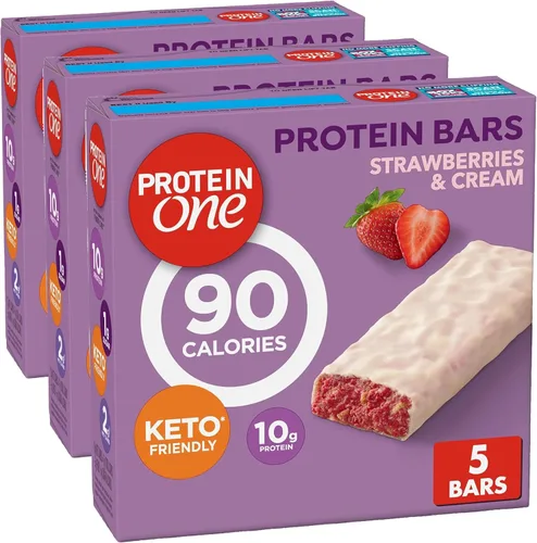 Vista 4 de Protein One Barras de proteína de 90 calorías, chispas de chocolate, aptas para Keto, 5 unidades, 4.8 onzas (paquete de 12)