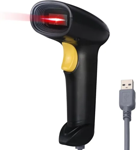 Vista 3 de El escáner del código de barras del USB del PDA ató con alambre el lector de código de barras 1D para el supermercado, tienda de conveniencia