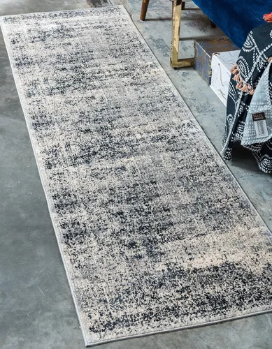 Vista 15 de Unique Loom Chateau Collection Alfombra de área - Jefferson (2' x 3' 1" Rectángulo, Azul Gris/Beige)
