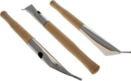 Vista 2 de Juego de 3 bolígrafos de cera caliente Tjanting Tool para decoración de tejidos de método Batik
