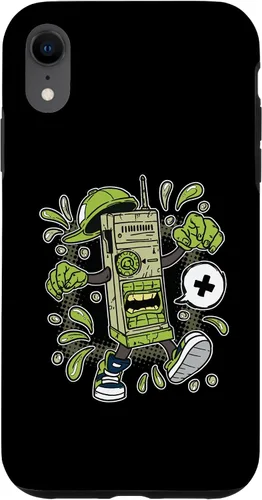 Vista 24 de Diseño de WalkieTalkie de dibujos animados para iPhone 16 para niños en estuche de estilo cómico