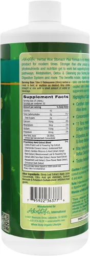 Vista 2 de Aloe Life - Fórmula Stomach Plus, tónico de acción rápida para niños, adultos y personas mayores, apoya la digestión saludable y ayuda a calmar