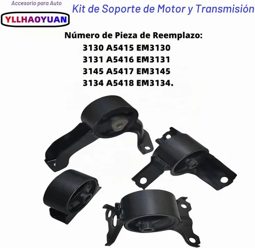 Vista 3 de Conjunto de soportes de motor para 2007 2008 2009 2010 2011 2012 2013 2014 2015 2016 2017 Jeep Compass y Patriot 2.0L 2.4L 2007 2008 2009 2010 2011