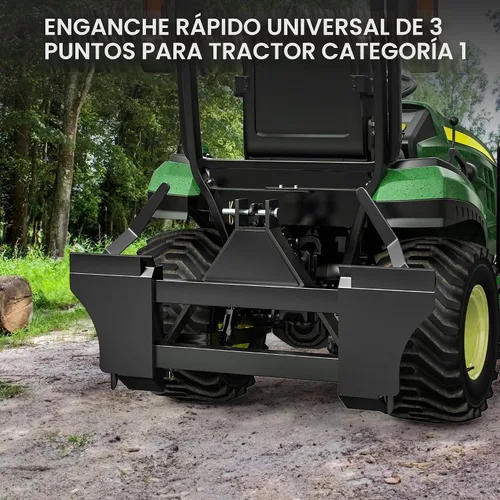 Vista 3 de YITAMOTOR Adaptador de enganche rápido de 3 puntos para minicargadora de categoría 1, conversión universal de enganche de 3 puntos, accesorios