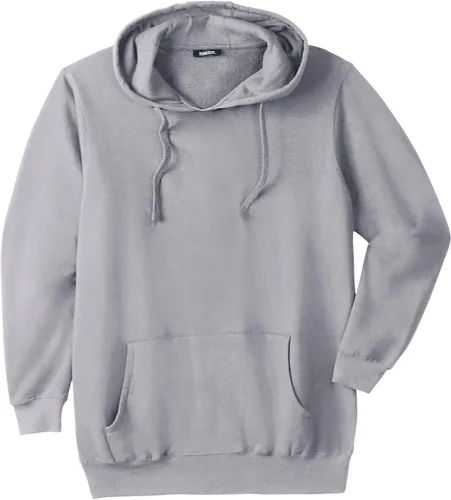 Vista 13 de KingSize Sudadera con capucha de forro polar grande y alta para hombre Negro
