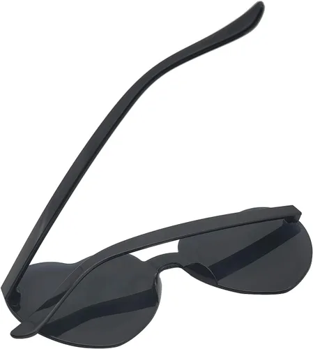 Vista 5 de Lentes de sol con forma de corazón, sin marco, para mujer, lentes de corazón, regalos de fiesta